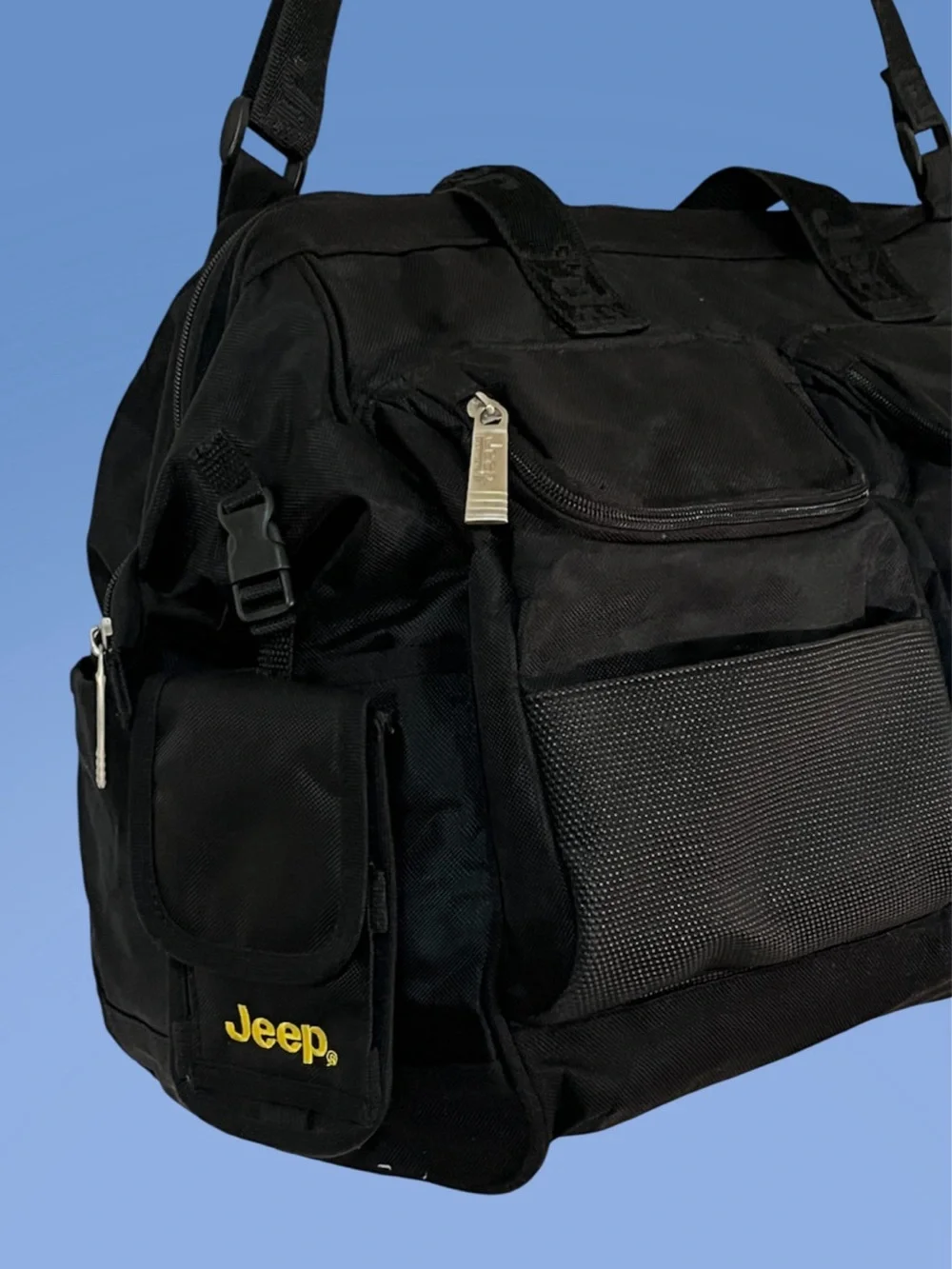 Jeep Baby Traveler Black Diaper Bag Travel Duffel